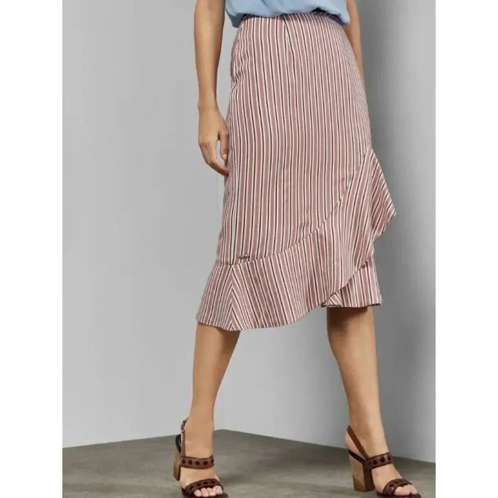 NEW Ted Baker Womens Coryn Layered Striped Skirt sz 0 (US2)